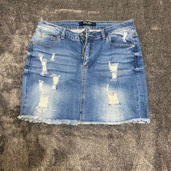 Mini denim skirt - Picture 3 of 4